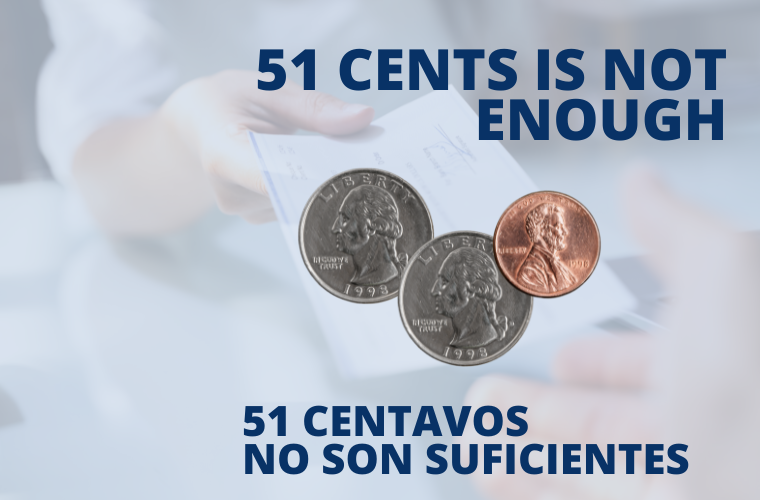 51 cents is not enough